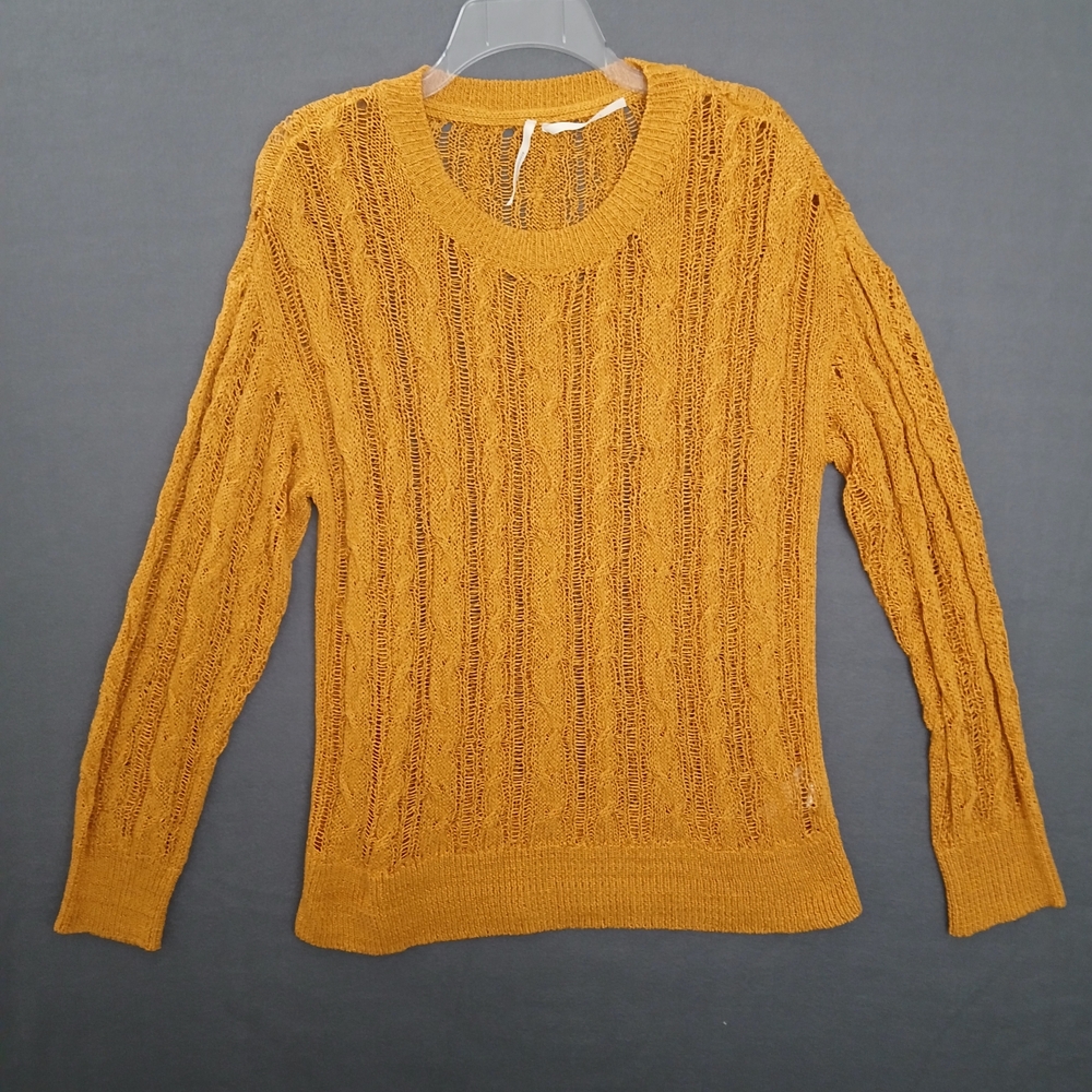 Anthropoligie Women's Mustard Sweater